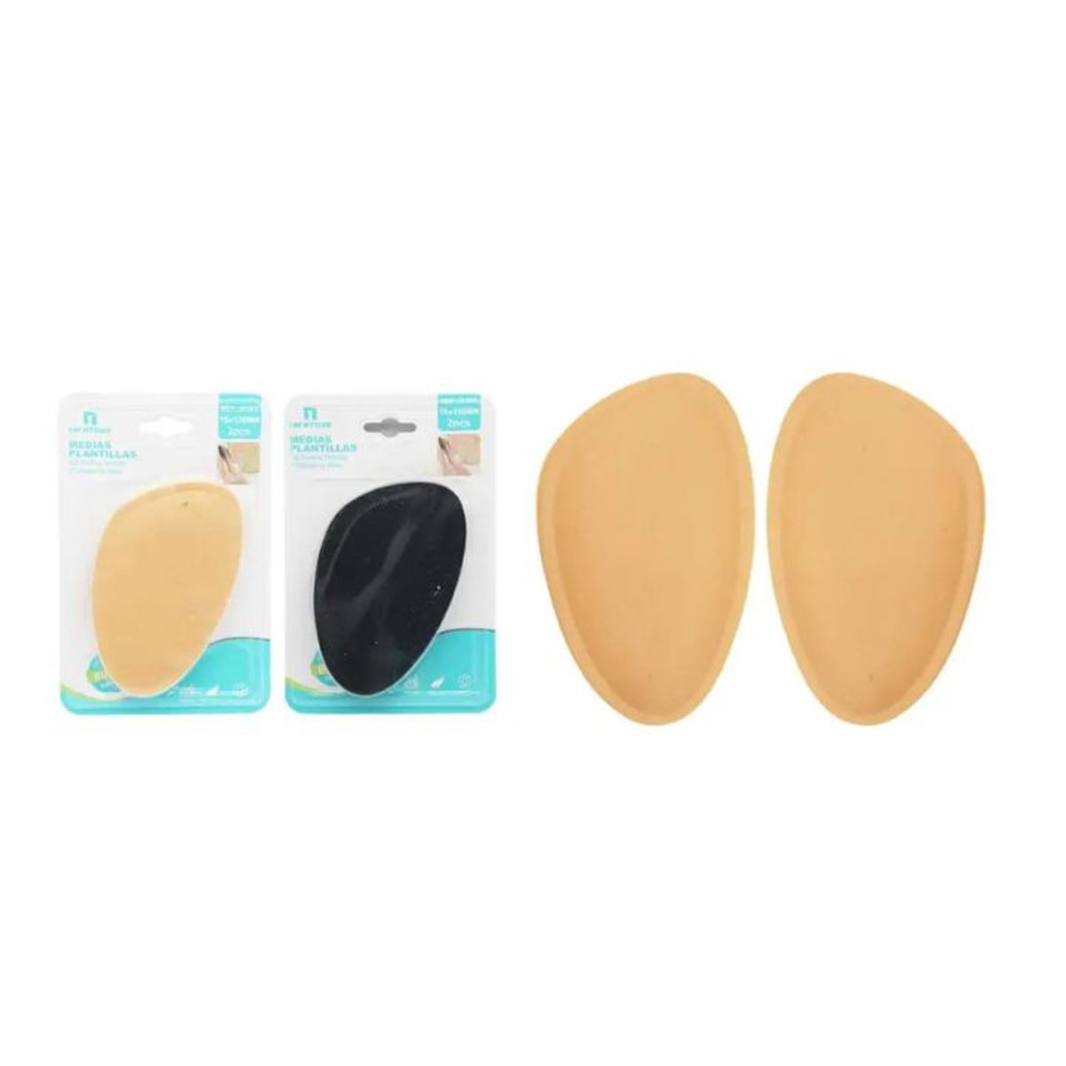 GENERICO - ALMOHADILLA ANTIDESLIZANTE PARA PIE 2PCS