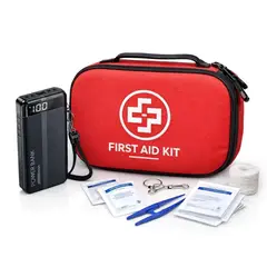 MOVI - Botiquín Kit De Emergencia 54 Piezas + Cargador 20.000mah
