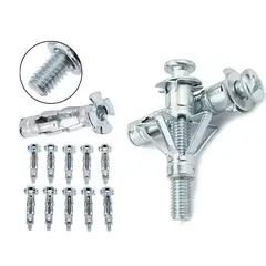 GENERICO - 25 Pack Tarugo Metálico Araña Para Paredes Huecas Volcanita