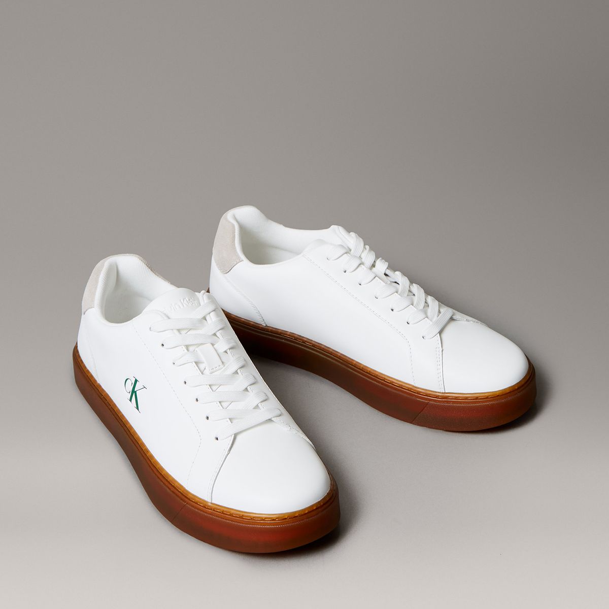 CALVIN KLEIN - Zapatillas Classic en Cuero Blanco Calvin Klein