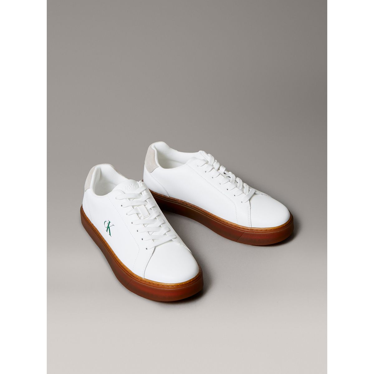 CALVIN KLEIN - Zapatillas Classic en Cuero Blanco Calvin Klein