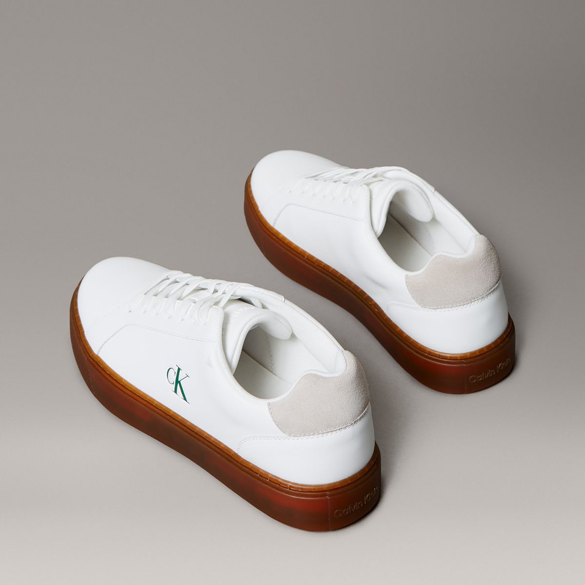 CALVIN KLEIN - Zapatillas Classic en Cuero Blanco Calvin Klein