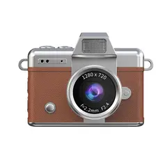 RENVMEXY - Cámara Mini infantil 720P, pantalla abatible, portátil como collar, regalo ideal