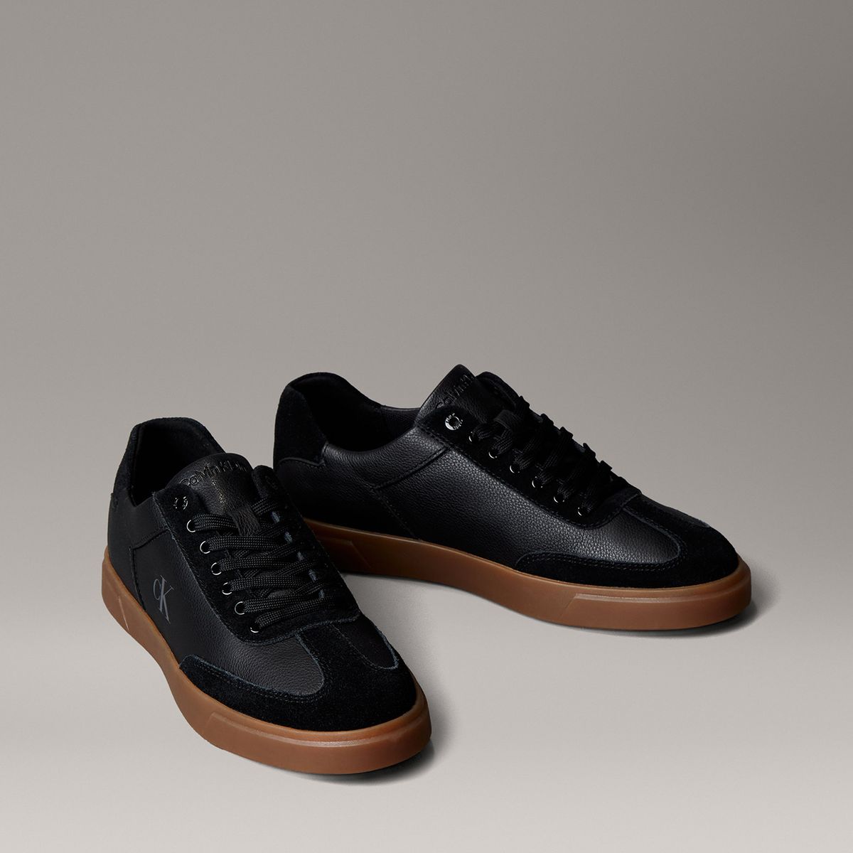 CALVIN KLEIN - Zapatillas en Texturas Mixtas Negro Calvin Klein