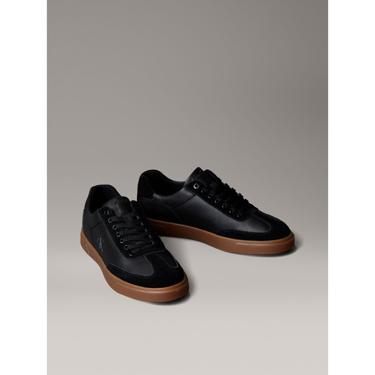 CALVIN KLEIN - Zapatillas en Texturas Mixtas Negro Calvin Klein