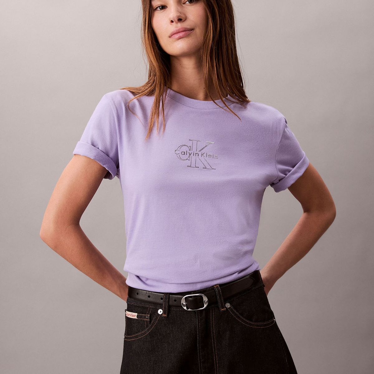 CALVIN KLEIN - Polera Classic Foil Monologo