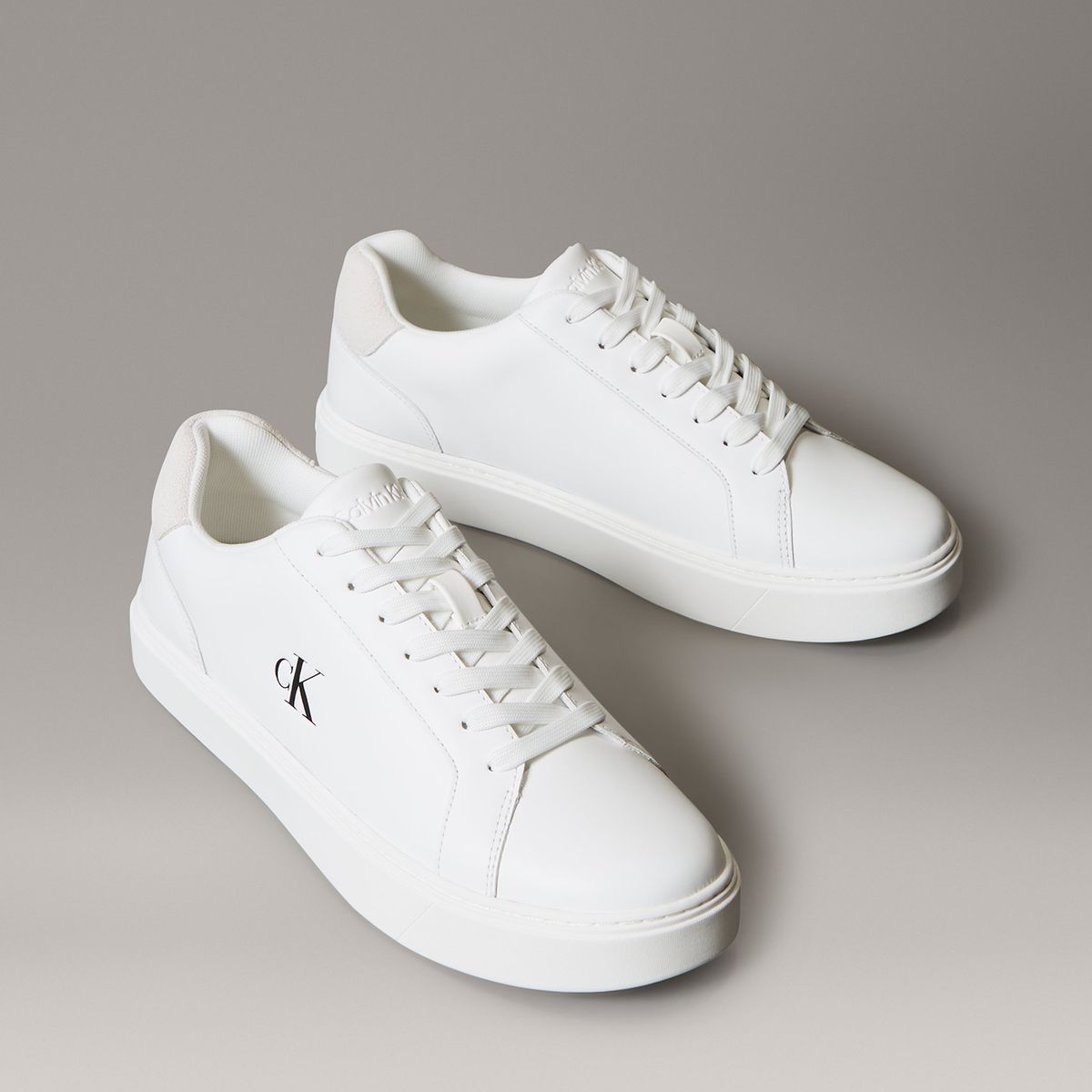CALVIN KLEIN - Zapatillas Classic en Cuero Blanco Calvin Klein
