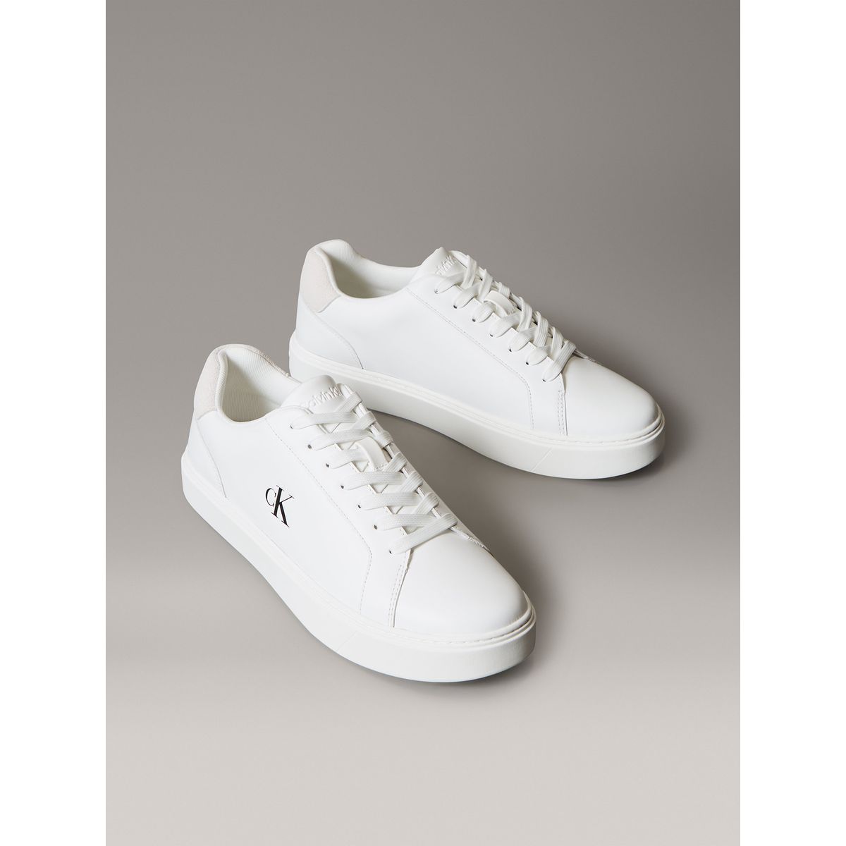 CALVIN KLEIN - Zapatillas Classic en Cuero Blanco Calvin Klein