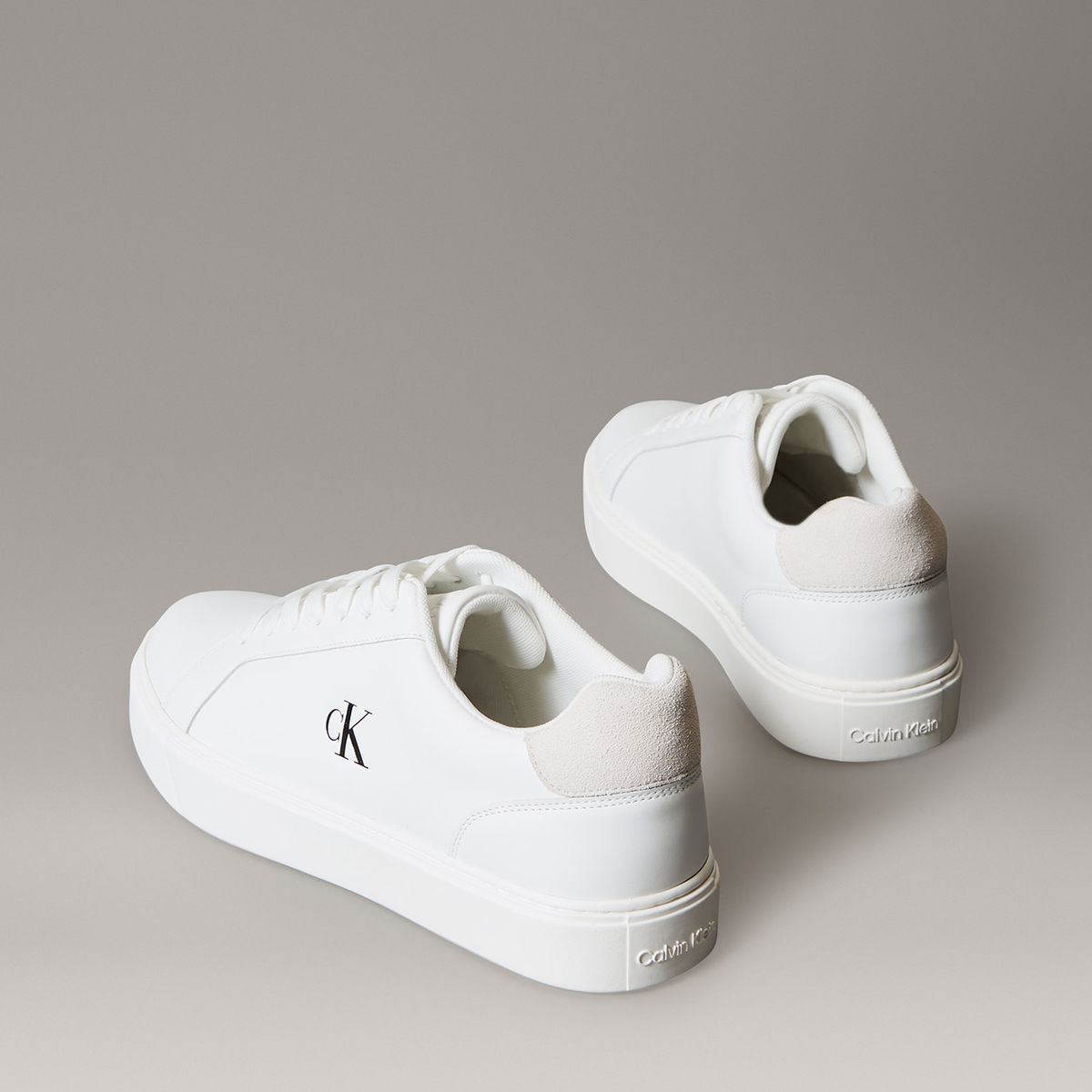 CALVIN KLEIN - Zapatillas Classic en Cuero Blanco Calvin Klein