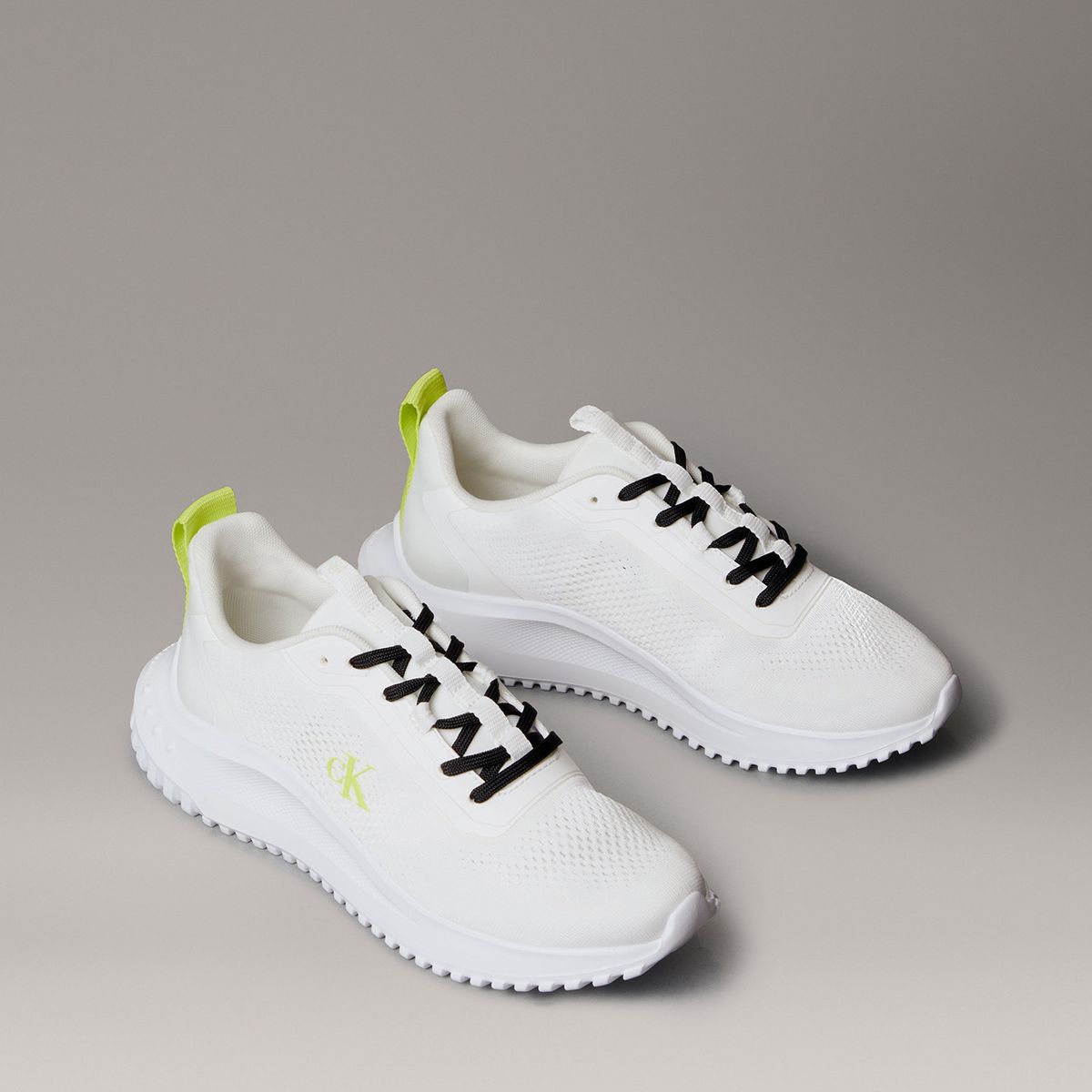 CALVIN KLEIN - Zapatillas Eva Runner con Cordones Blanco Calvin Klein