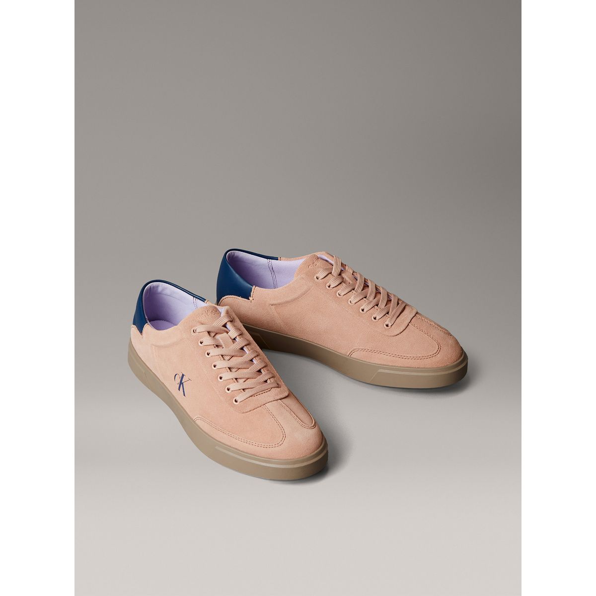 CALVIN KLEIN - Zapatillas de Ante de Caña Baja Rosado Calvin Klein