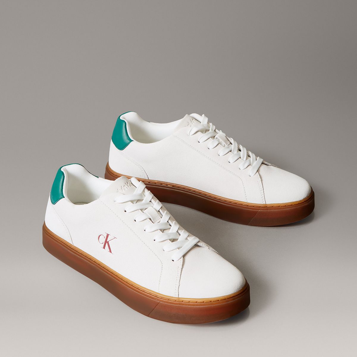 CALVIN KLEIN - Zapatillas Clásicas con Suela Gruesa Blanco Calvin Klein