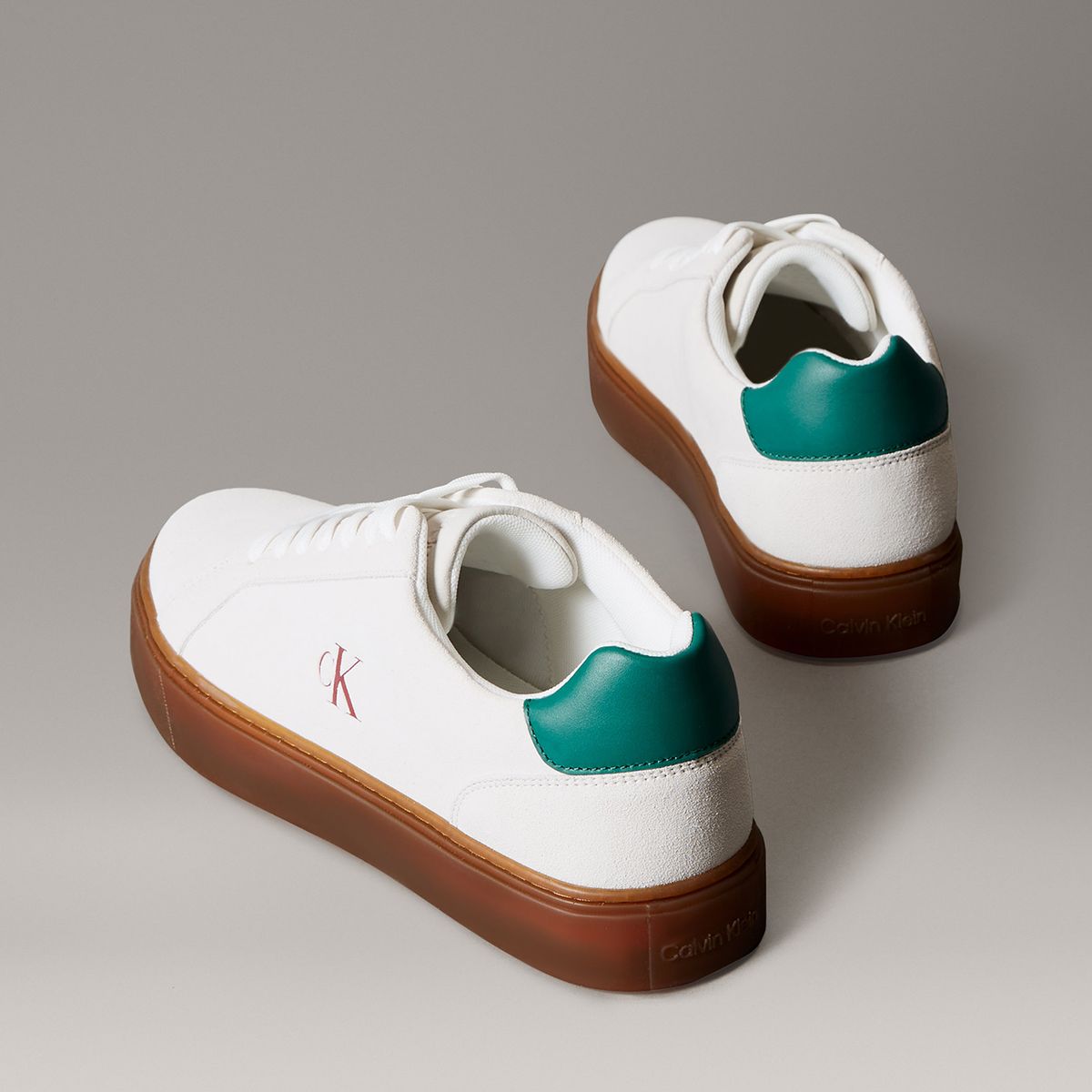 CALVIN KLEIN - Zapatillas Clásicas con Suela Gruesa Blanco Calvin Klein