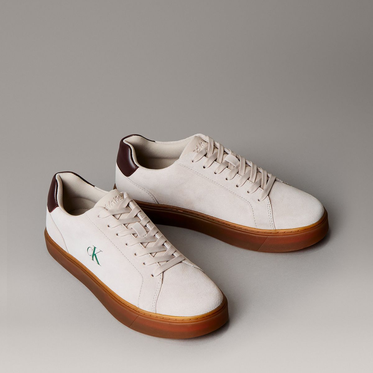 CALVIN KLEIN - Zapatillas Clásicas con Suela Gruesa Beige Calvin Klein