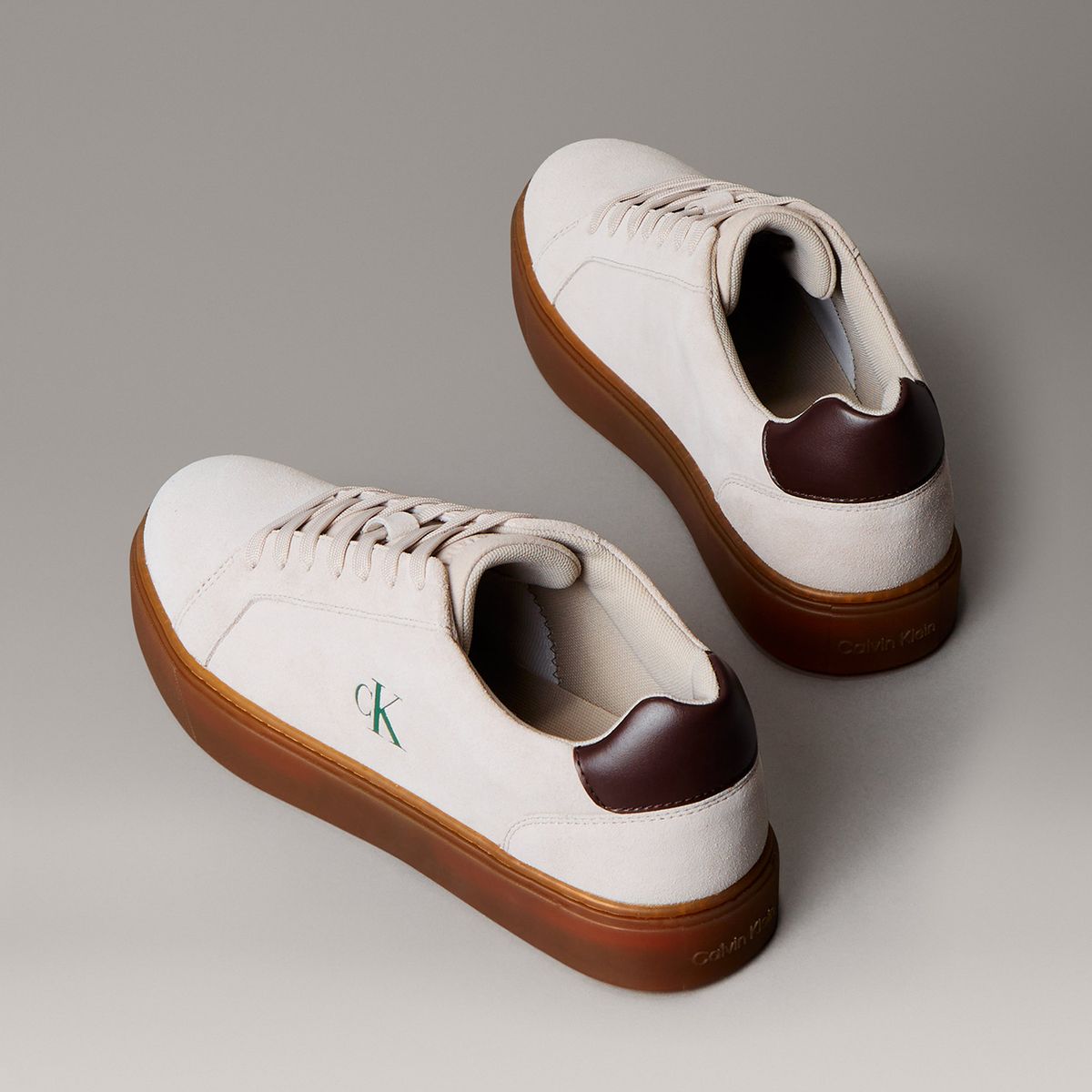 CALVIN KLEIN - Zapatillas Clásicas con Suela Gruesa Beige Calvin Klein