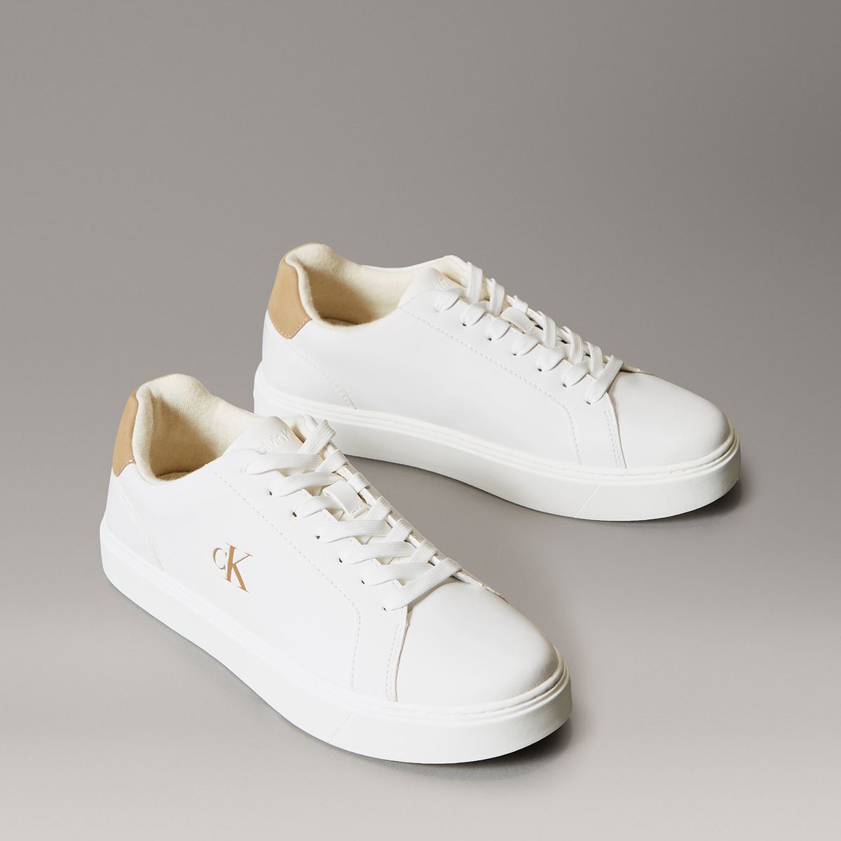 CALVIN KLEIN - Zapatillas Clásicas con Suela Gruesa Blanco Calvin Klein