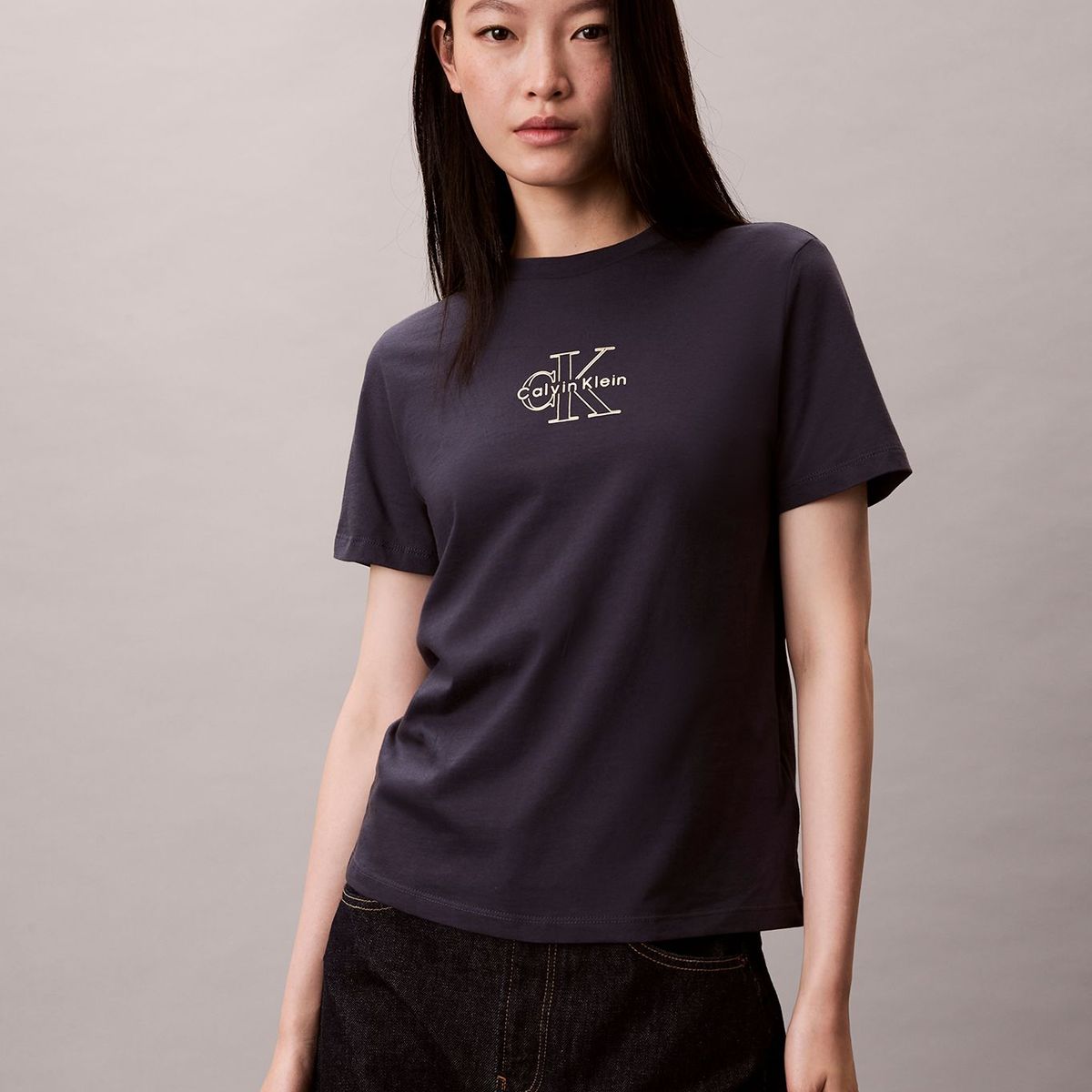 CALVIN KLEIN - Polera Classic Foil Monologo