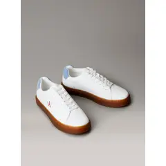 CALVIN KLEIN - Zapatillas Classic en Cuero Blanco