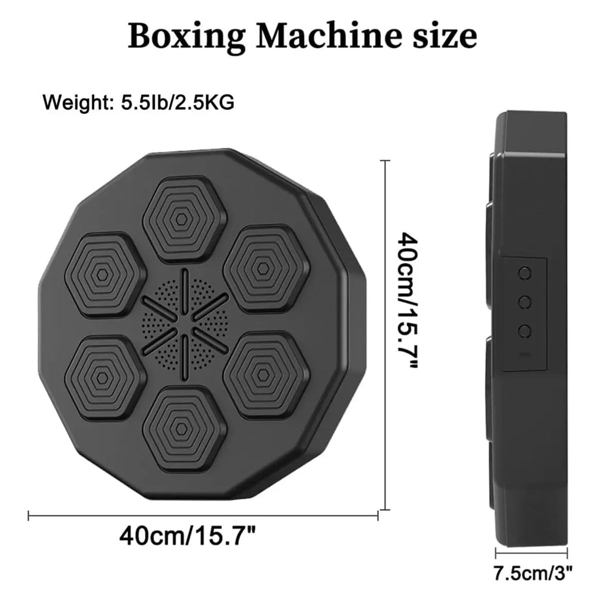 GENERICO - Maquina De Boxeo Musical Bluetooth + Guantes