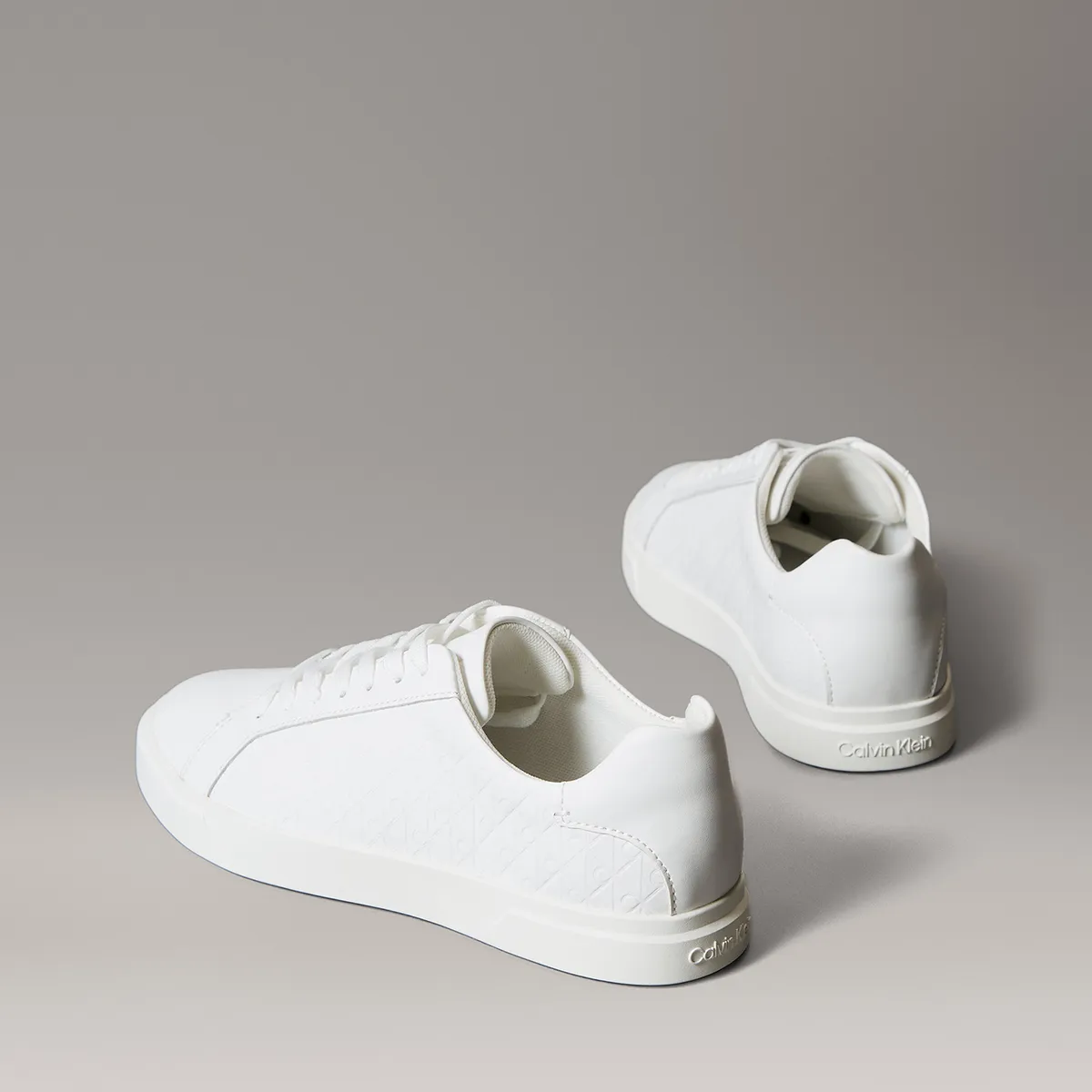 CALVIN KLEIN - Zapatillas con Monograma en Relieve Blanco Calvin Klein