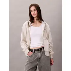 CALVIN KLEIN - Polerón con Gorro y Cierre de Cremallera