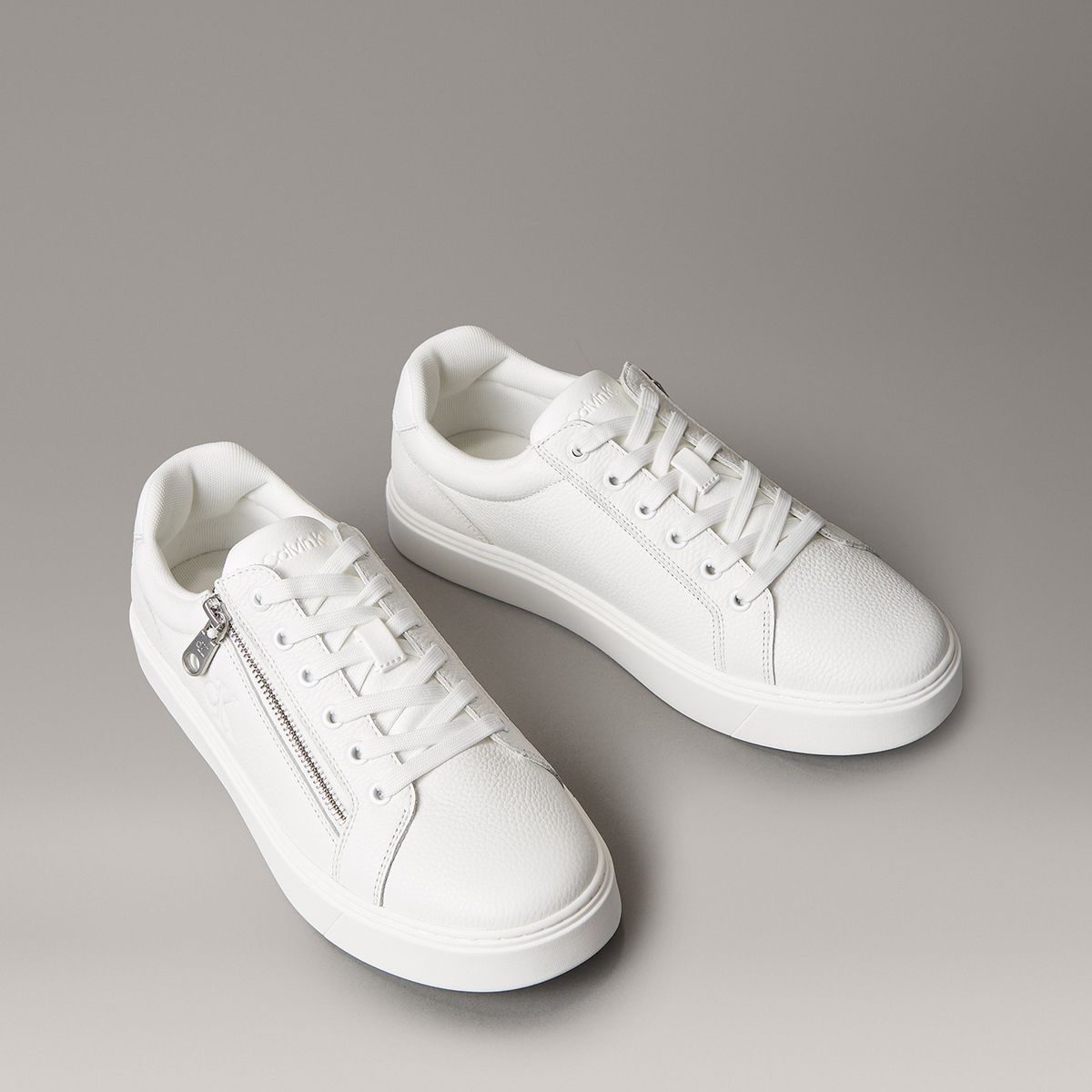 CALVIN KLEIN - Zapatillas Clásicas con Cordones Blanco Calvin Klein