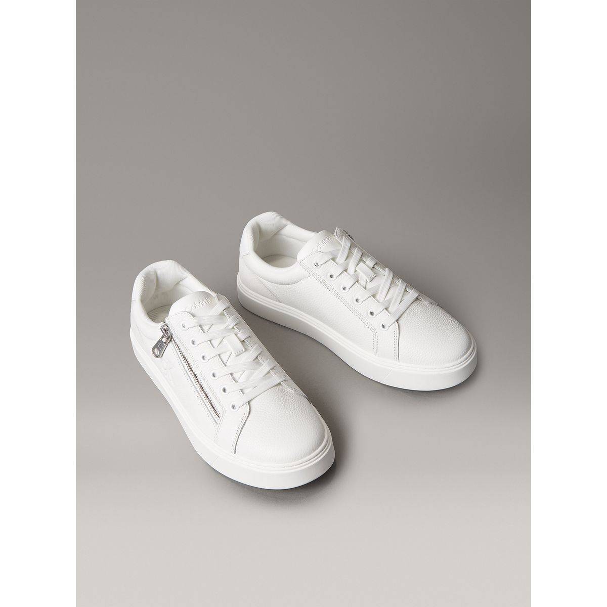 CALVIN KLEIN - Zapatillas Clásicas con Cordones Blanco Calvin Klein