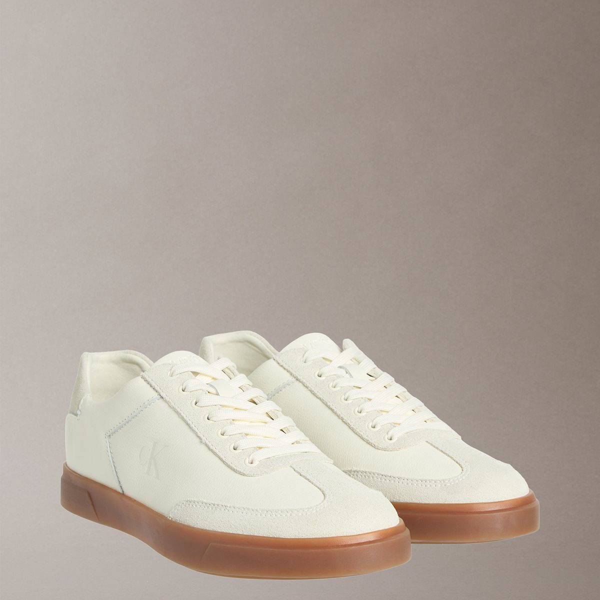 CALVIN KLEIN - Zapatillas en Texturas Mixtas Blanco Calvin Klein