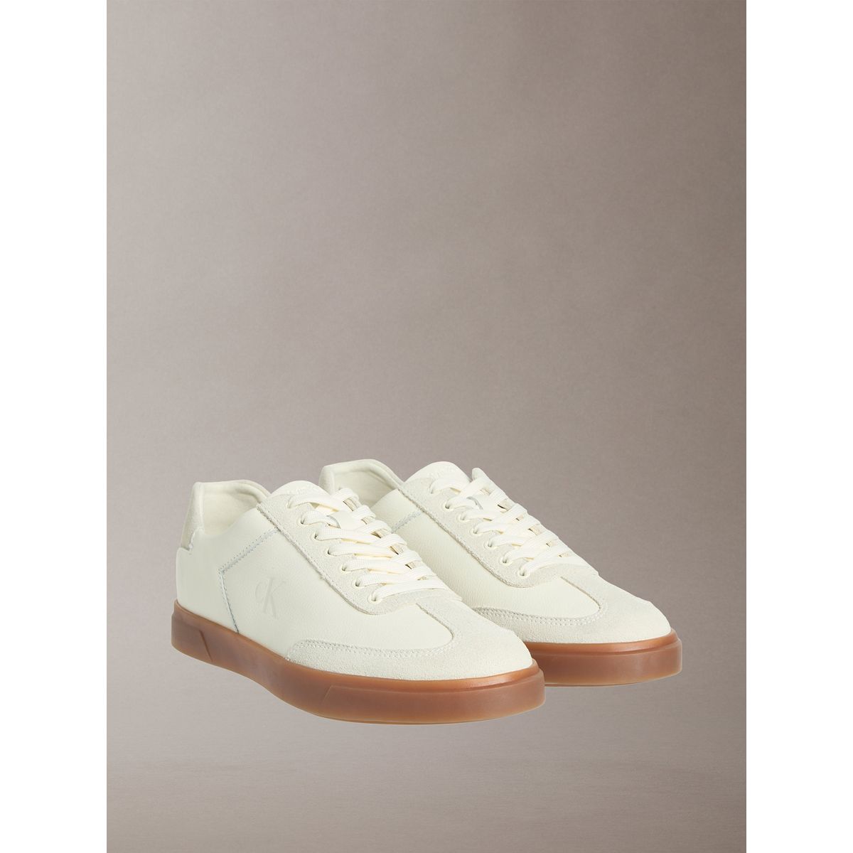 CALVIN KLEIN - Zapatillas en Texturas Mixtas Blanco Calvin Klein