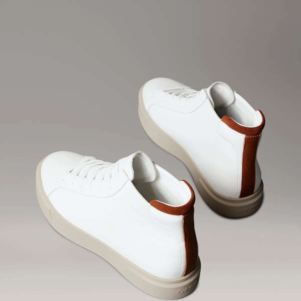CALVIN KLEIN - Zapatillas de Cuero Basket Cupsole