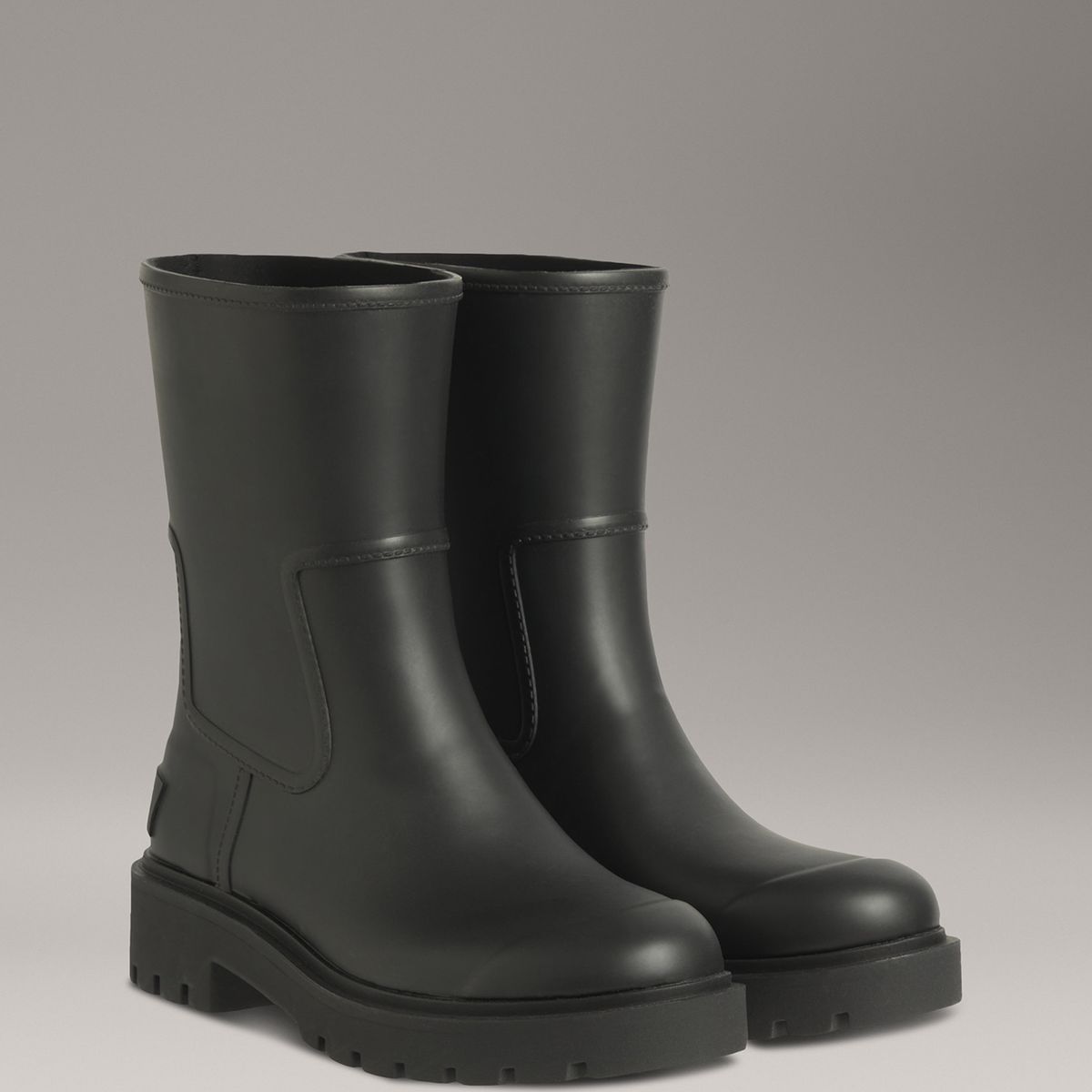CALVIN KLEIN - Botas Impermeables de Caucho Negro Calvin Klein