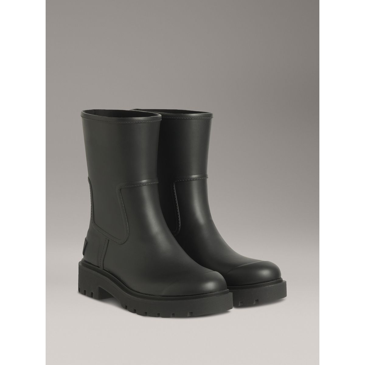 CALVIN KLEIN - Botas Impermeables de Caucho Negro Calvin Klein