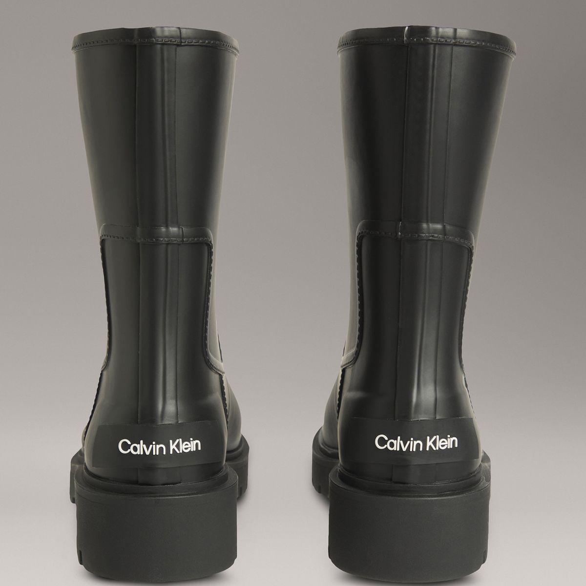 CALVIN KLEIN - Botas Impermeables de Caucho Negro Calvin Klein