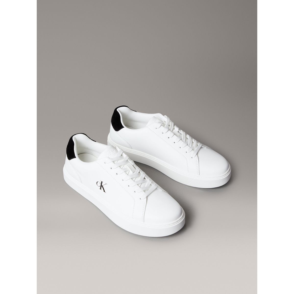 CALVIN KLEIN - Zapatillas Classic en Cuero Blanco Calvin Klein