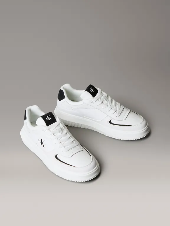 Zapatillas Chuncky con Suela Gruesa Blanco