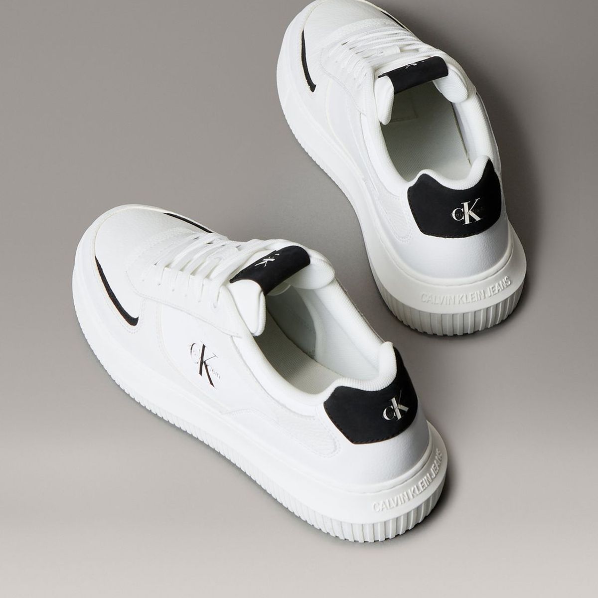 CALVIN KLEIN - Zapatillas Chuncky con Suela Gruesa Blanco Calvin Klein