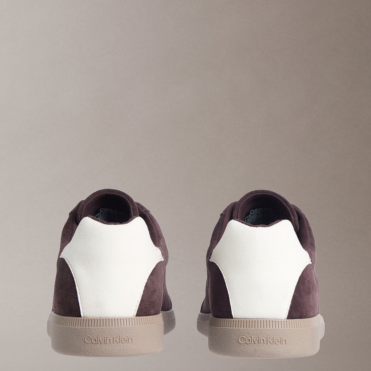 CALVIN KLEIN - Zapatillas con Textura de Gamuza Burdeo Calvin Klein