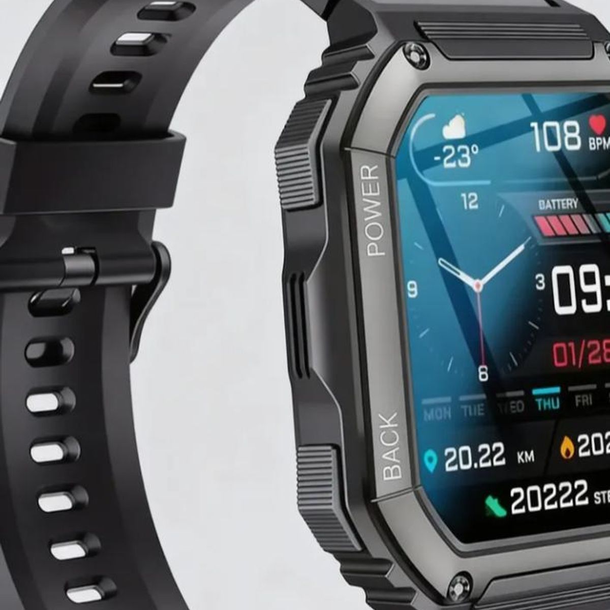 GENERICO - Reloj Inteligente NFC Monitoreo De Salud Bluetooth KR06