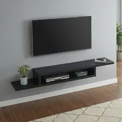 GENERICO - Rack TV Flotante 42-55 Pulgadas Mueble TV Moderno Minimalista Negro