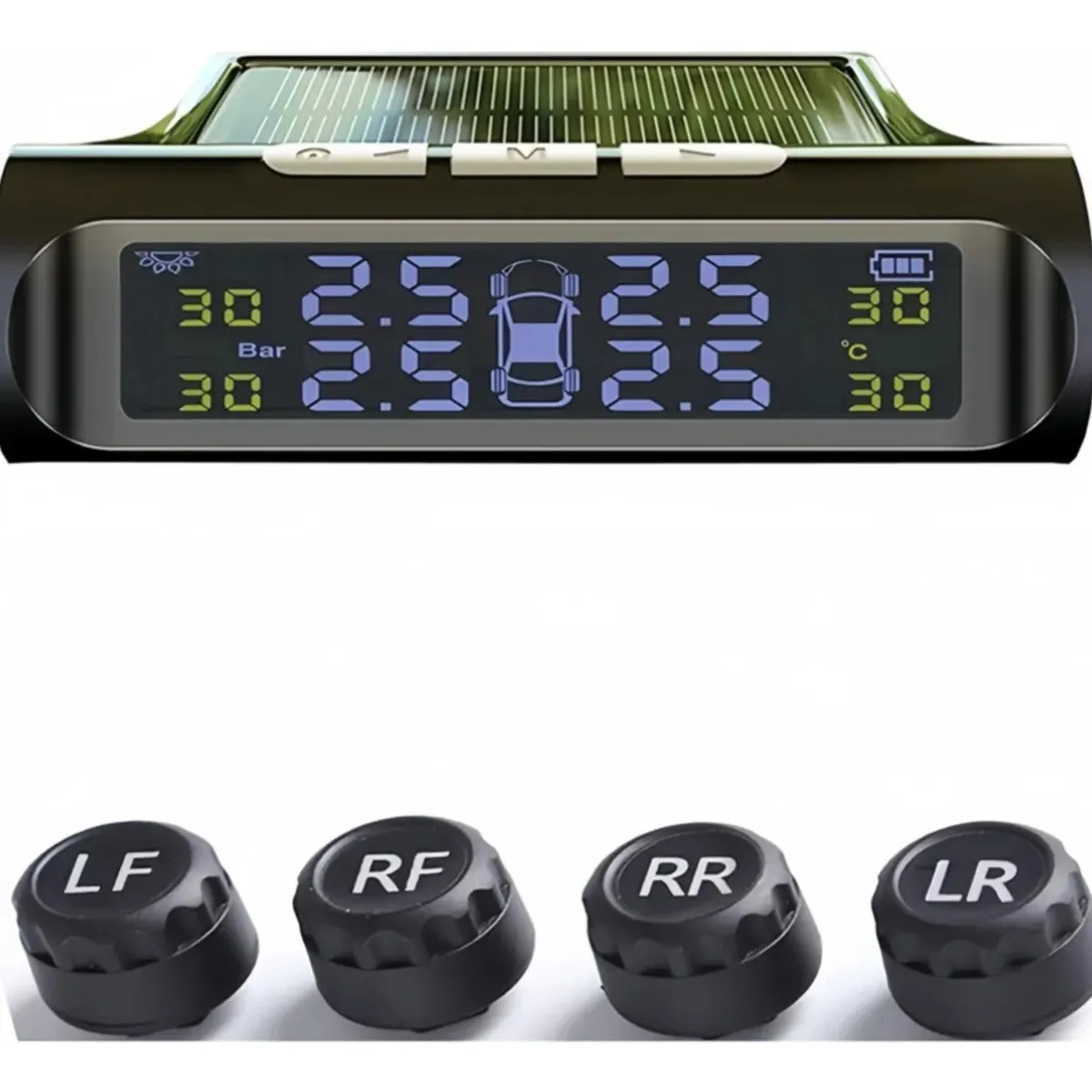 VIDA BUENAS - Monitor Tpms Solar Para Neumáticos De Auto