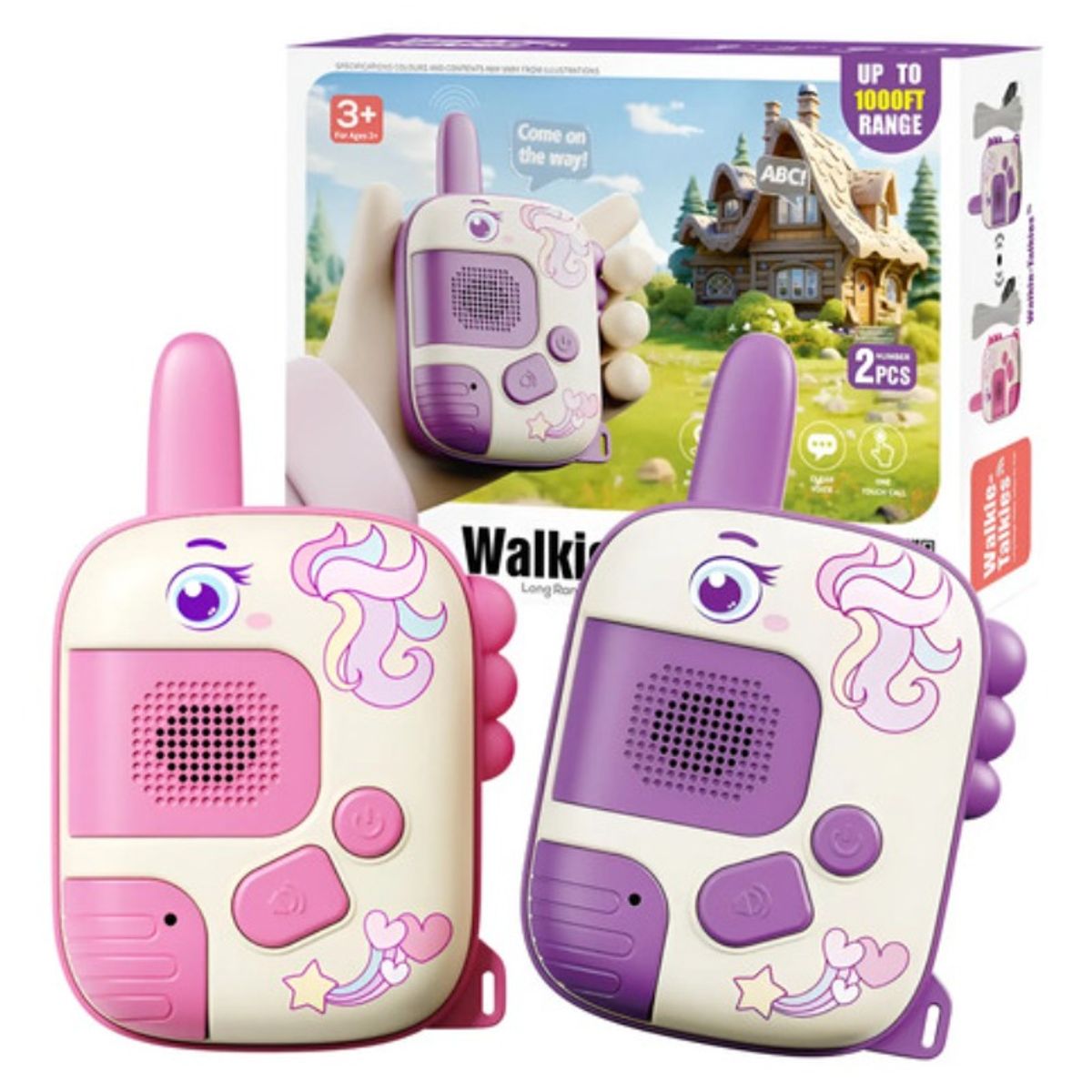 BAYGE - Walkie Talkie Niños Regalos De Cumpleaños Paquete De 2