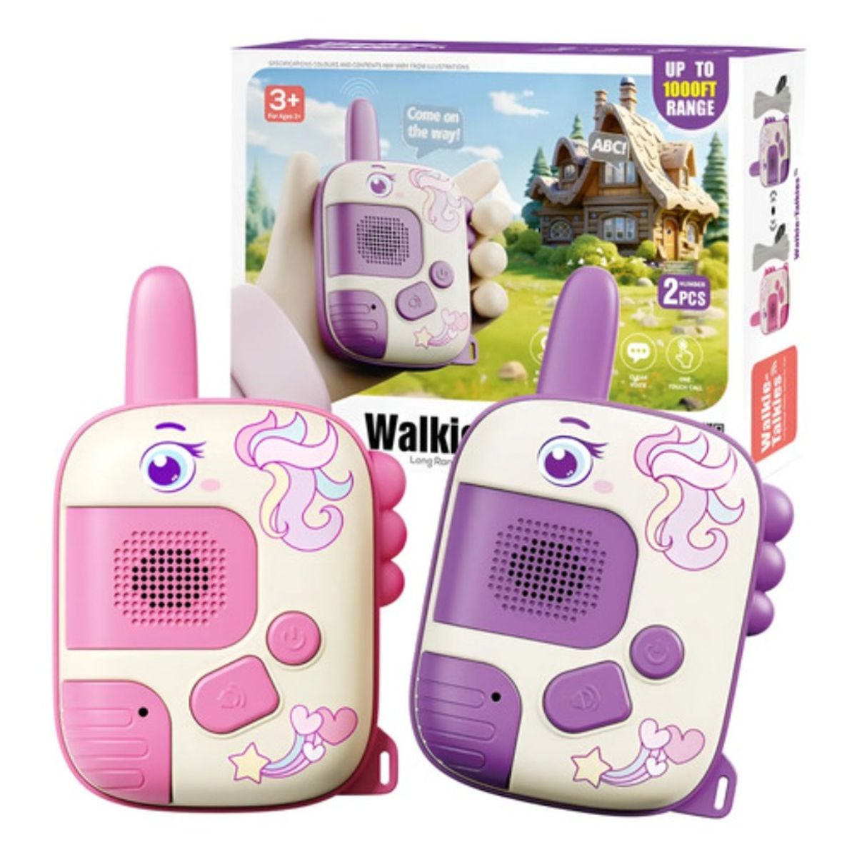 BAYGE - Walkie Talkie Niños Regalos De Cumpleaños Paquete De 2