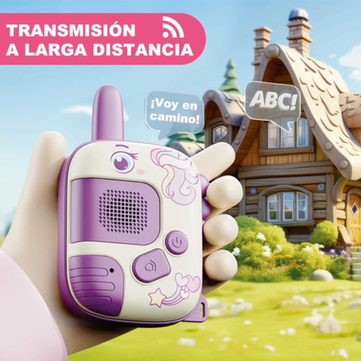 BAYGE - Walkie Talkie Niños Regalos De Cumpleaños Paquete De 2