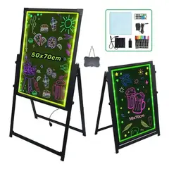 METEX - Tablero De Mensajes Restaurante Fluorescente Led 50cm X 70cm