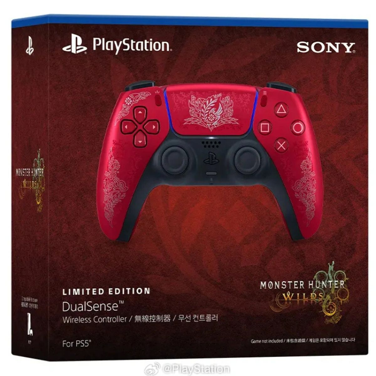 SONY - Sony Playstation 5 PS5 DualSense Wireless Monster Hunter