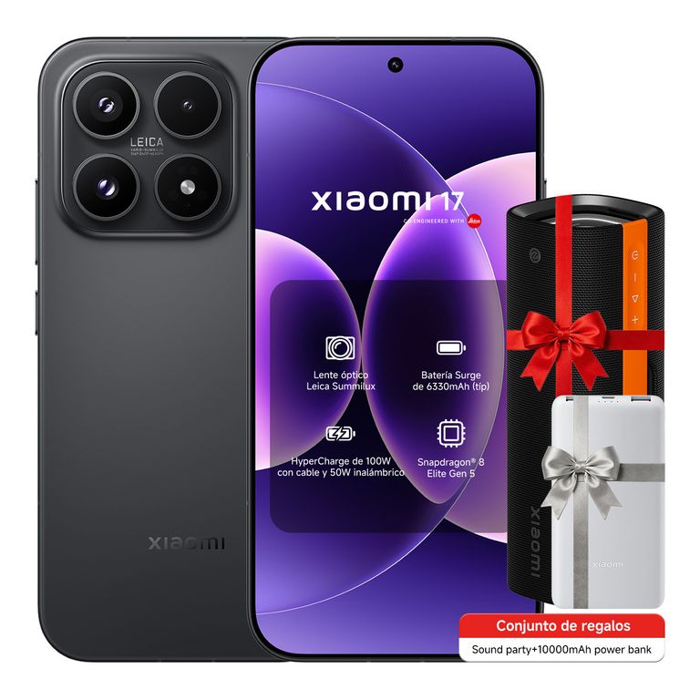 17 Negro 256GB + Soundparty + Power bank