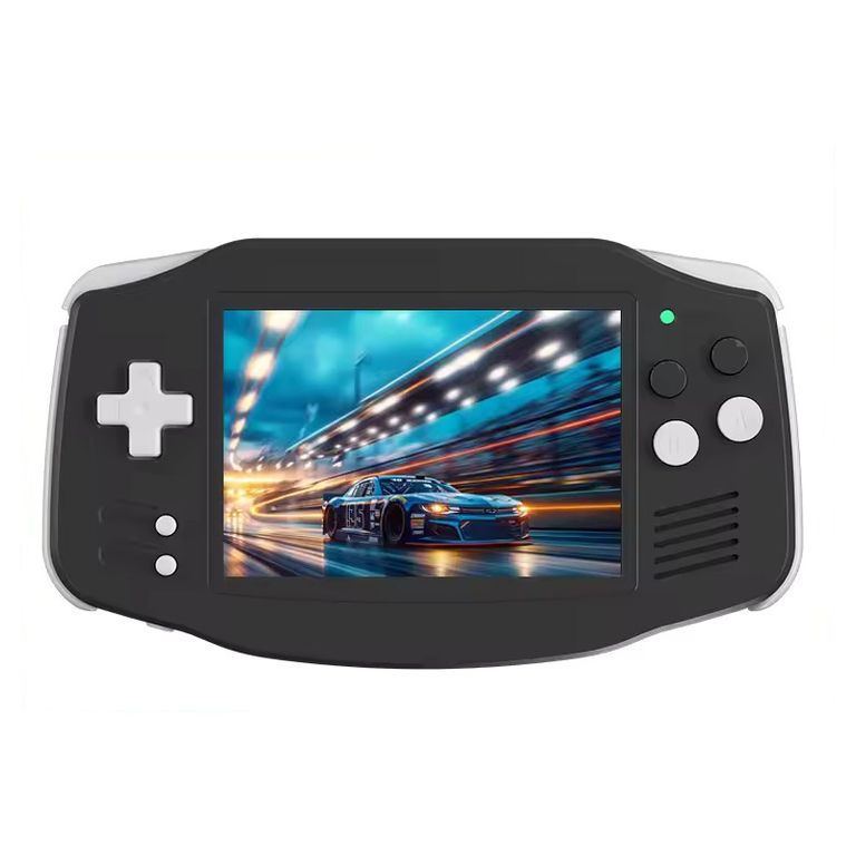 CORRERREY Consola de juegos portátil pantalla IPS de 3,4 pulgadas sistema Linux salida HDMI mando de juegos