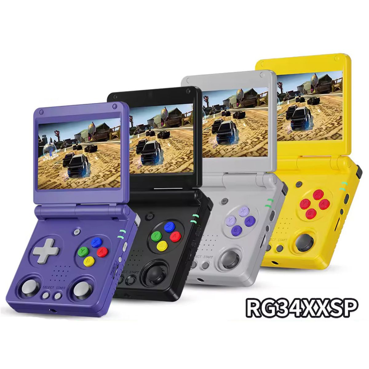 CORRERREY - consola de juegos portátil sistema Linux plegable con  IPS y emulador de Joystick Dual hundido Linux