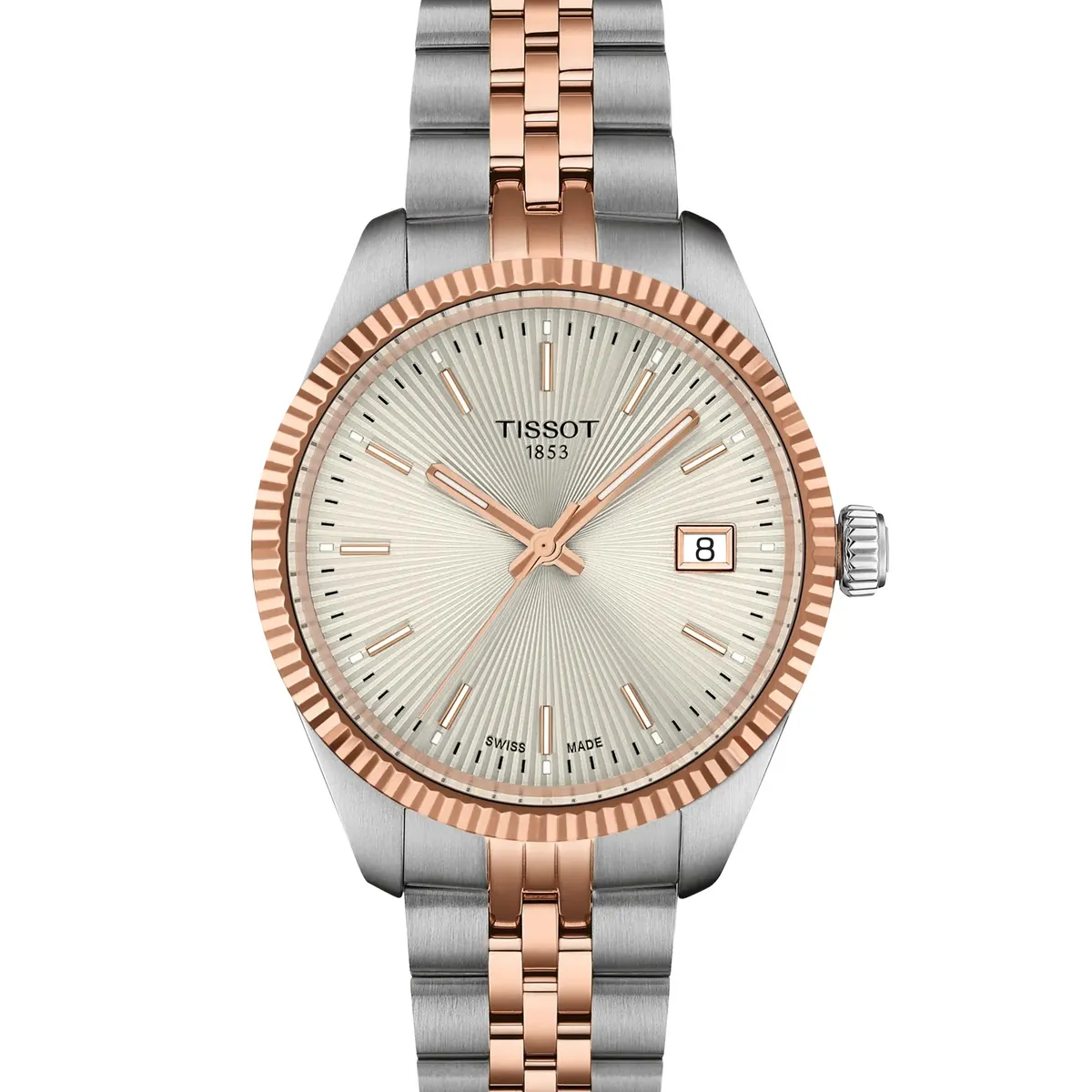 TISSOT - Reloj Tissot Ballade 34MM Bicolor Oro Rosa