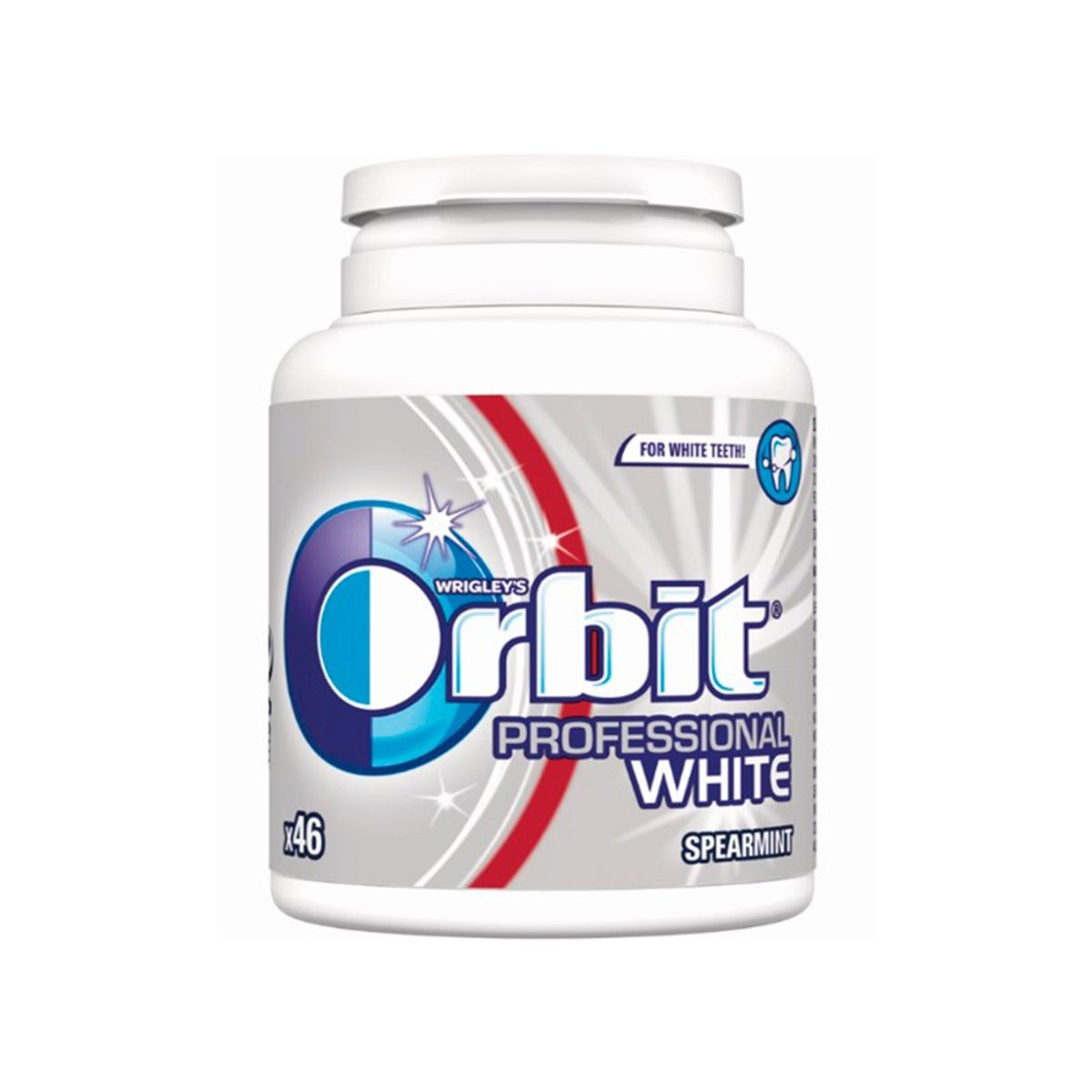 ORBIT - Chicle Orbit Sin Azúcar Professional White Spearmint 6x64 gr